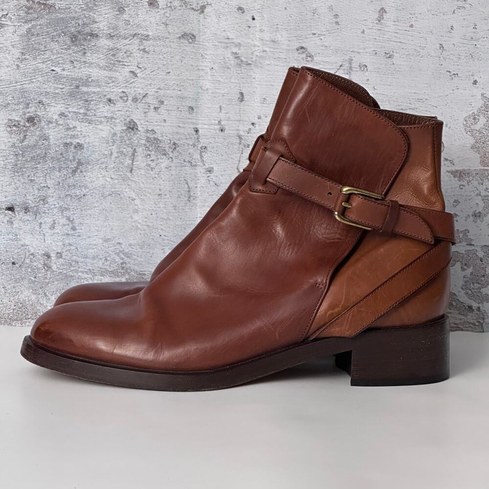 JOAN HELPERN SIGNATURE Vintage Booties - Cognac (Brown)